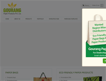 Tablet Screenshot of gourangpaperbags.com